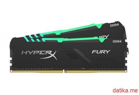 Kingston HyperX Fury RGB 16GB (8GB x2) DDR4 2666MHz, HX426C16FB3AK2/16 в Черногории