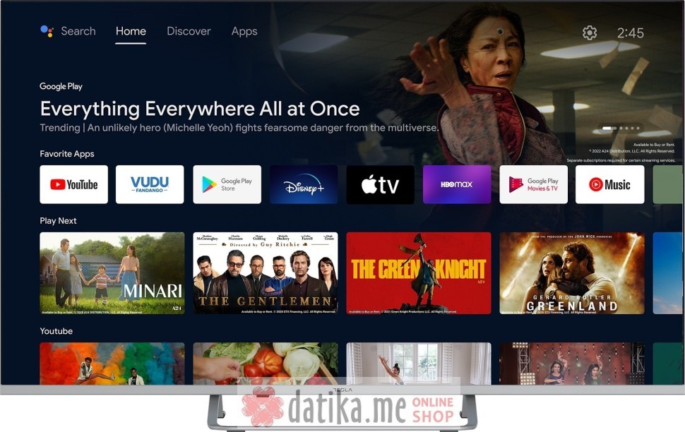 Tesla 65E635SUS LED TV 65" Ultra HD, Android SmartTV Tesla 65E635SUS LED TV 65" Ultra HD, Android SmartTV