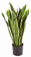 Emix Garden Vještačka biljka Sansevieria žuto/zelena 68cm