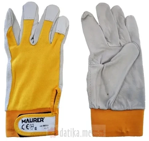 Maurer Rukavice radne od kože i platna Vel.9