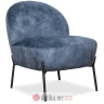PAKKETO FOTELJA Poet pakoworldvelvet in blue antique-black color 54,5x65,5x66cm