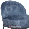 PAKKETO FOTELJA Poet pakoworldvelvet in blue antique-black color 54,5x65,5x66cm