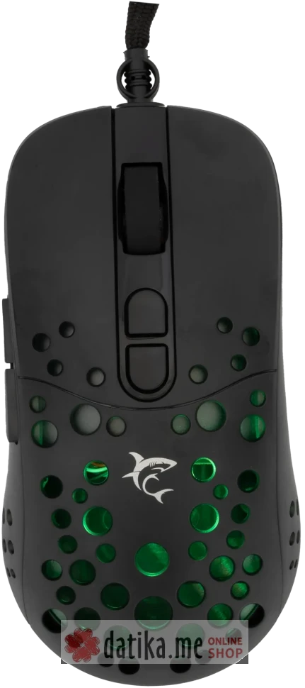 White Shark TRISTAN-2 Crni RGB / 12.800 dpi Mis