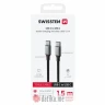 Swissten Kabl textile II USB-C / USB-C 1.5m Black