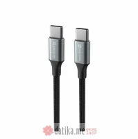 Swissten Kabl textile II USB-C / USB-C 1.5m Black