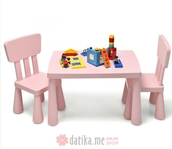 BBO Set djeciji sto i stolice pink