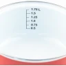 FACKELMANN SERPA PLITKA EMAJL (crvena) 18cm/1.75L SA STAKLENIM POKLOPCEM