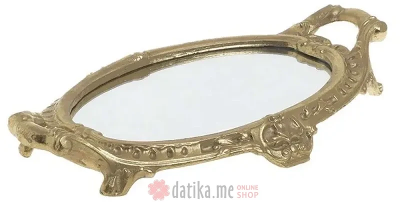INART POSLUZAVNIK OGLEDALO ZLATNI 30Χ19Χ4cm