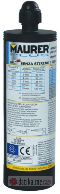 MAURER Smola sintetička hemijski poliestar anker TCA-400PCE 400ml