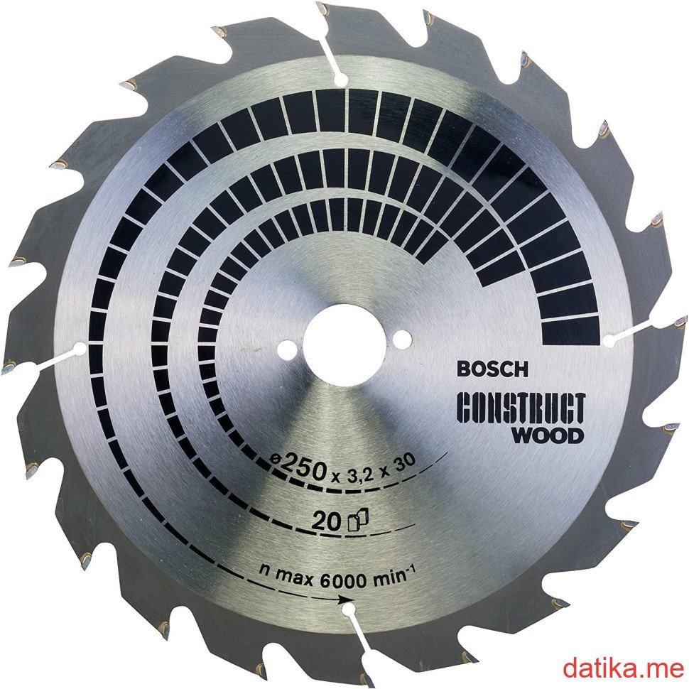 Bosch List kružne testere za drvo Construct Wood 250x30x3.2mm 20z