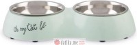 Beeztees POSUDA ZA MACE DVODJELNA DINER MINT 27CM