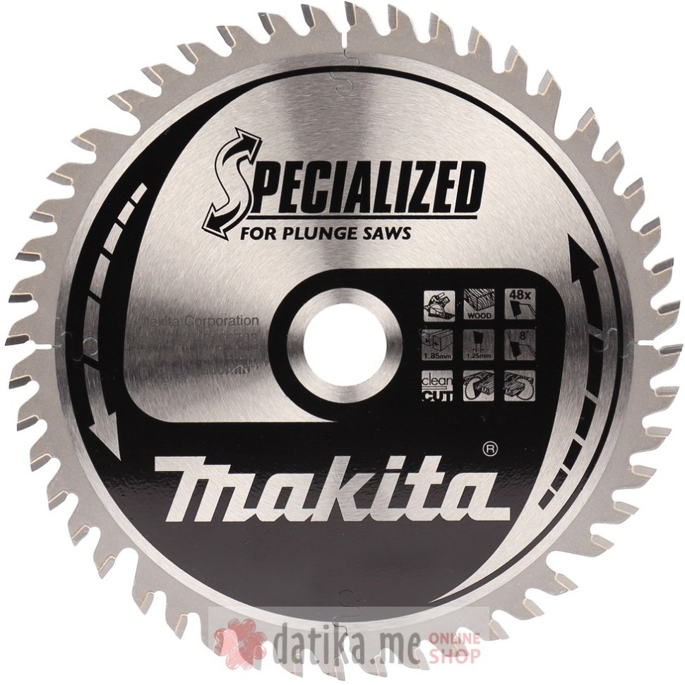 Makita B-56708 List za testeru od tvrdog metala, za drvo (AC/DC) 165MM 