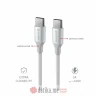 Swissten Data cable textile II USB-C / USB-C 1.5m White