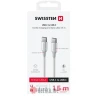 Swissten Data cable textile II USB-C / USB-C 1.5m White