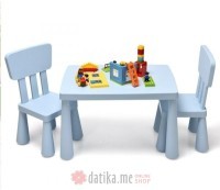BBO Set djeciji sto i stolice plavi