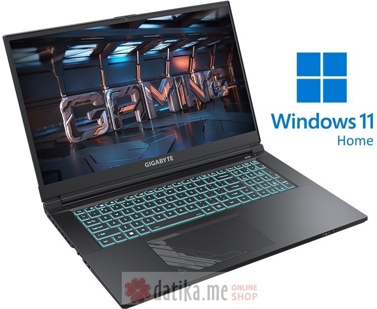 Gigabyte G7 MF Intel Core i5-12500H/16GB/512GB SSD/GeForce RTX 4050 6GB/17.3" FHD 144Hz/Win11Home