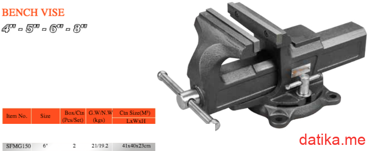 Somafix SFMG150 Stega-Mengela stolna čelična okretna 150mm 