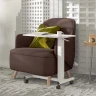 ROLINE Gas Spring Side Table / Workstation, height adjustable, white
