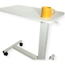 ROLINE Gas Spring Side Table / Workstation, height adjustable, white