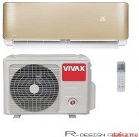 Vivax R dizajn serija ACP-09CH25AERI Gold inverter klima uređaj, 9000BTU, Wi-Fi ready