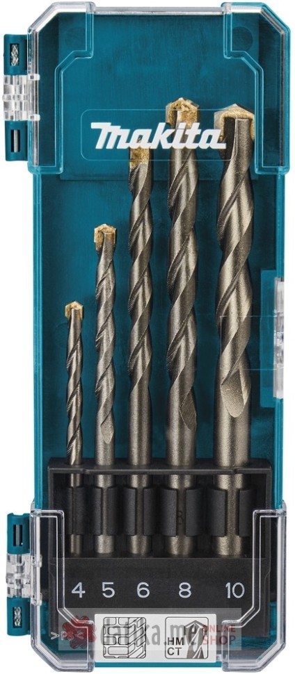 Makita D-72877 SET BURGIJA ZA BETON 5 KOM 4-10MM 