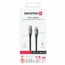 Swissten Kabl textile II USB-C / Lightning 1.5m Black