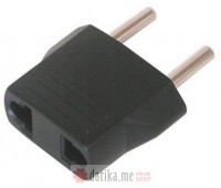 E-GREEN Adapter Euro utikač - USA utičnica, Black