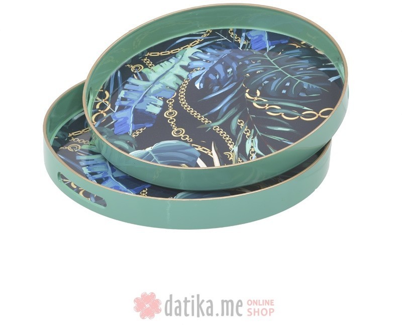 INART Posluzavnici TRAY TROPICAL D37X4cm 2kom