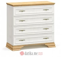 PAKKETO KOMODA Jaden pakoworld color golden oak-white antique 93.5x39x88.5cm