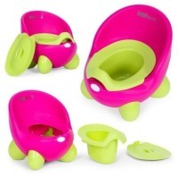 ECOTOYS Noša za djecu sa uklonivim umetkom i neklizajućim nogicama, roze - zelena 