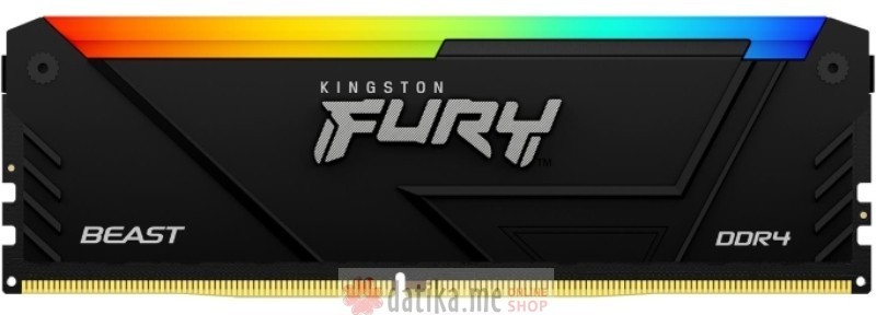 Kingston Fury Beast Black RGB XMP DIMM DDR4 32GB 3600MT/s, KF436C18BB2A/32 in Podgorica Montenegro