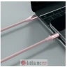 Swissten Data cable textile II USB-C / Lightning 1.5m Pink