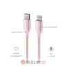 Swissten Data cable textile II USB-C / Lightning 1.5m Pink