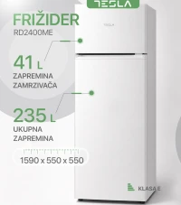 Tesla RD2400ME Frizider kombinovani, 159cm