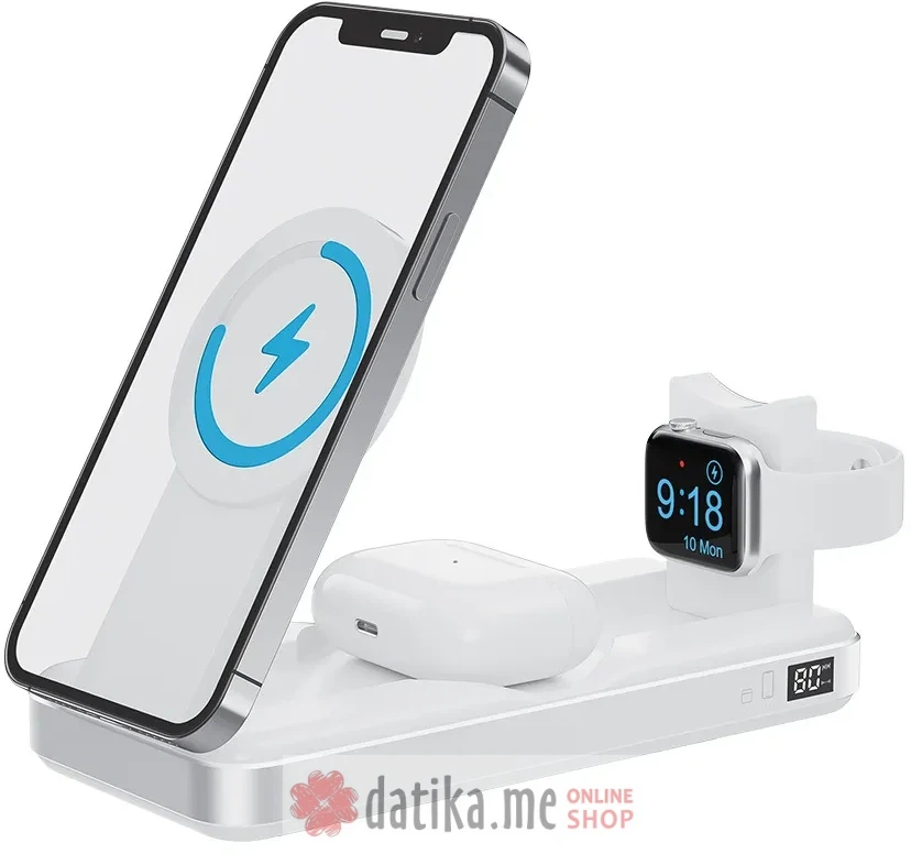 Forever wireless power bank MATB-300 10000 mAh 3in1 white