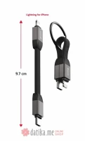 Swissten Kabl Magnetic keychain USB-C / Lightning 9.7cm