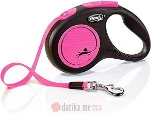 Flexi Povodac New Neon Small Tape 5M Pink 