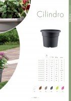 GreenPlast Cilindro Saksija za cvijece Anthracite