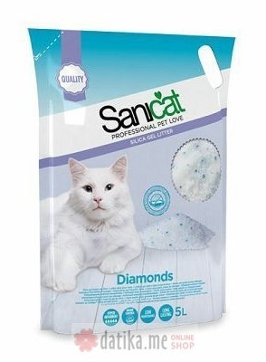 Sanicat Diamonds Unscented 5L Silica gel