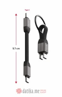 Swissten Kabl Magnetic keychain USB-C / USB-C 9.7cm