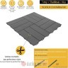 ARTPLAST Pod PVC tamno sivi 563x563x13mm P56QGS в Черногории
