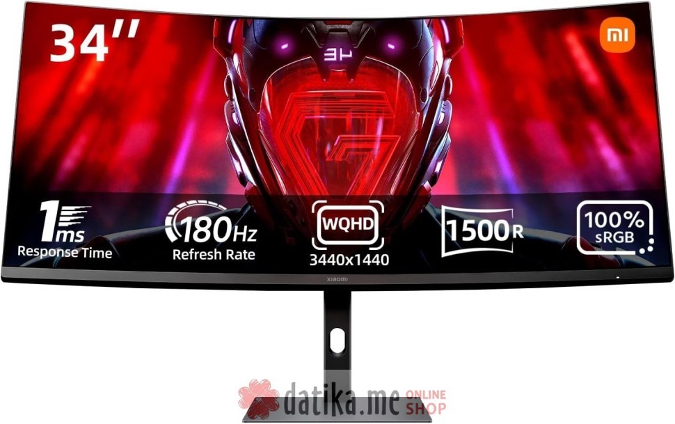 Xiaomi G34WQi 34" WQHD (3440x1440) 180Hz Curved Gaming Monitor