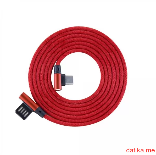 Sbox Kabl ​USB TYPE-C 90 M/M 1.5M Crveni