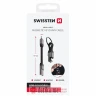 Swissten Kabl Magnetic keychain USB-A/ USB-C 9.7cm