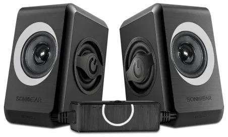 SonicGear QUATRO 2 B.Cool Grey Stereo USB Powered Speakers