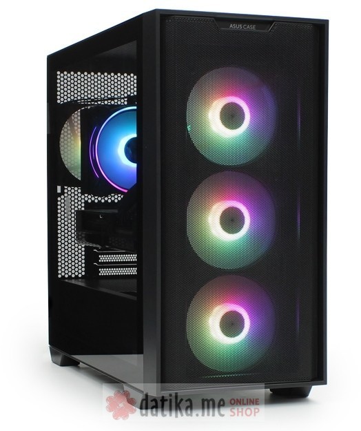 ASUS A21 PLUS TG ARGB micro-ATX kućište crno в Черногории