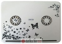 SAMSA Postolje i hladnjak za laptop do 14 inča crno-belo