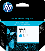 HP 711 Cyan 29-ml Genuine Ink Cartridge (CZ130A)