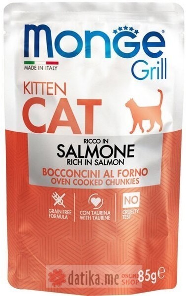 Monge Grill Kitten Preliv Losos 85gr