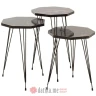 PAKKETO SET TRI STOLA Buena pakoworld marble imitation black